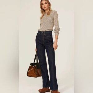 Levi’s Ribcage Boot Cut Jeans Sz 29 in Dark Blue‎